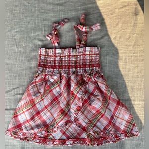 Janie and Jack girls plaid sundress size 4